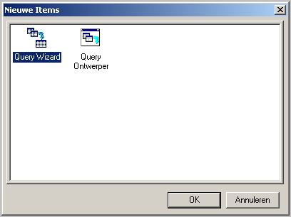 125 Er kan nu gekozen worden tussen de Query Wizard en de Query Designer Met behulp van de Query Wizard of de Query Designer kunnen tabellen en velden geselecteerd worden voor het rapport.