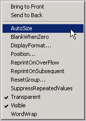 135 Ieder component in het ontwerp beschikt over een snelmenu. De opties zijn afhankelijk van het gekozen object.