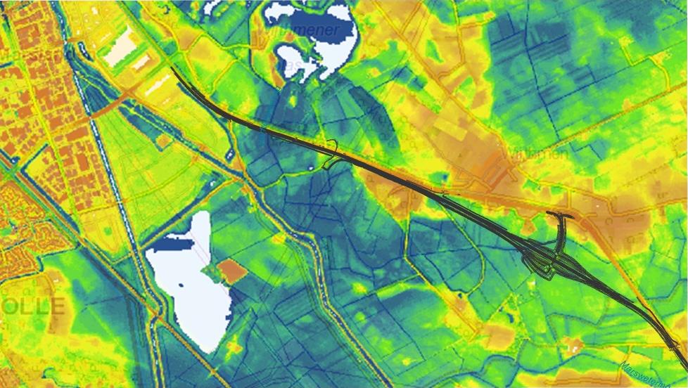 bodemdata.nl). Een uitsnede van de Bodemkaart is opgenomen in Figuur 3. De grondwatertrappen variëren van II tot VII (www. bodemdata.nl). Een uitsnede van de bodemkaart met grondwatertrappen is opgenomen in Figuur 4.