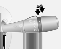 Instrumenten en bedieningsorganen 79 Claxon Wis-/wasinstallatie voorruit Voorruitwissers Instelbaar wisinterval j indrukken. De claxon klinkt ongeachte de stand van de contactschakelaar.