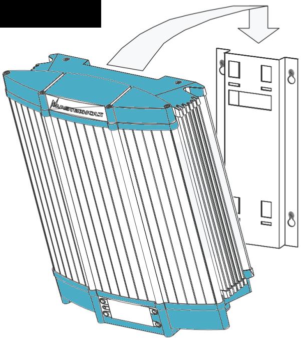 Mastervolt omvormer wordt de kabel aangesloten op de klemmenstrook op de printplaat. Gebruik de bijgeleverde wartels om een goede afdichting te waarborgen.