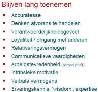 Productiviteitsgroei Impact vergrijzing op de macro-economische productiviteit?.4 Over 3 and over the hill (bekwaamheid relatief t.o.v. 25-34-jarigen).2. -.2 -.4 -.6 -.8-1. -1.2-1.4-1.