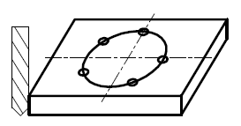 Stap 5: Voer de hoek in ten opzichte van de (gaten) lijn. Stap 6: Voer het aantal gaten in. Stap 7: Ga nu terug naar het gebruikersscherm en daar wordt nu de coördinaten van het eerste gat getoond.