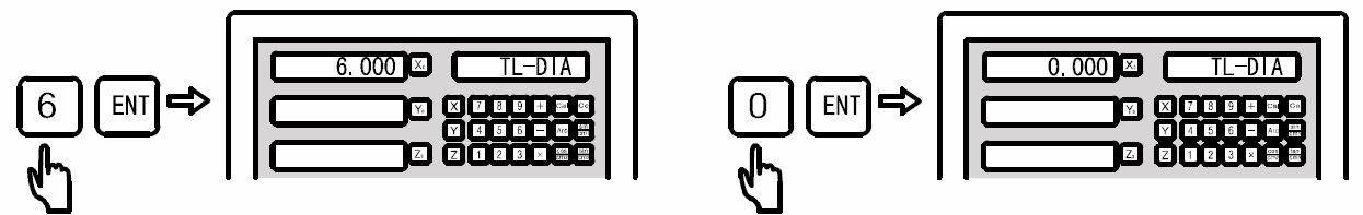 Stap 1: Zet de machine op nul. Stap 2: Druk op de knop om de functie te activeren en selecteer de radius functie (Smooth radius). Stap 3: Selecteer het XZ vlak (ARC-XZ).