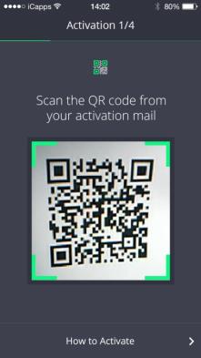 Open de Liberty Mobile app. U ziet nu onderstaand scherm: 2. Tik op 'Join now' om verder te gaan 3. In de activatie-mail staat een QR-code.