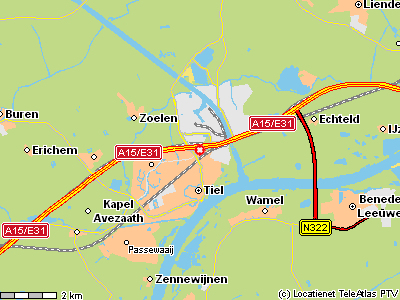 ROUTEBESCHRIJVING Rotterdam: Vanaf Rotterdam volgt u de A15 richting Nijmegen. U neemt afslag 33 Tiel/Maurik. Bovenaan gaat u rechtsaf en vervolgens bij de stoplichten linksaf.