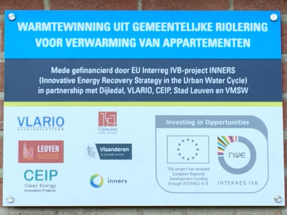 2) 1st in Belgium: Verwarming van 95 appartmenten met Rioolwarmte LEUVEN: Blue Hero technologie toegepast on de riool die juistvoor het gebouw loopt Doel: +/-80%