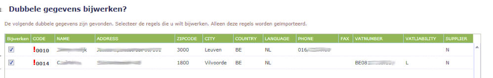 map waar u het in de eerste stap heeft opgeslagen. Klik daarna op volgende. Als u het bestand heeft opgeladen gaat het systeem in veel gevallen u de conflicten weergeven.