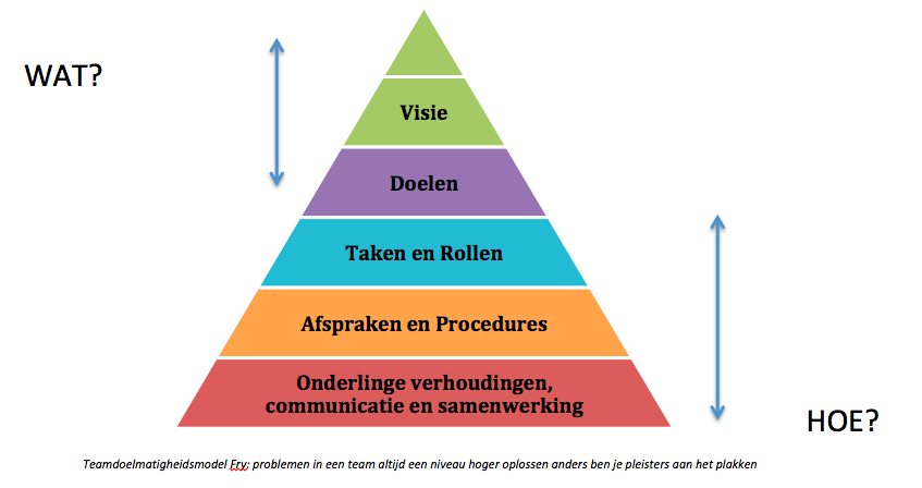 Een team ontwikkelt zich in een aantal fasen naar een volwassen en vitaal team. Dit is een dynamisch proces, te vergelijken met de ontwikkeling van een mens.