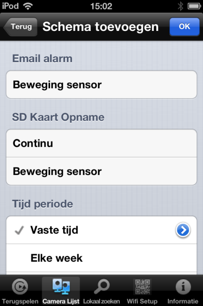 51 NEDERLANDS Selecteer welke sensor en alarm