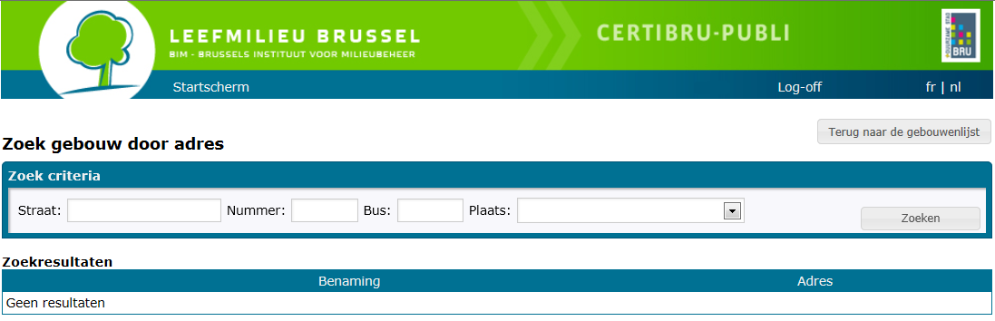 In het middendeel worden uw selectie criteria weergegeven. Eén van die criteria is het veld Code, dat beschreven wordt in punt 3.1 op bladzijde 16.