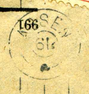 ASSEN V zj 17 18 19 20 21 DWPK 0015 1917-08-09 In het stempelboek van De Munt is een afdruk aangebracht van het rolstempel met als afleverdatum 7 augustus 1917.