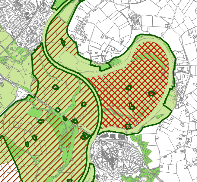 Zienswijze Omgevingsvisie/Verordening/Natuurbeheerplan Specifieke kaartlocaties Compensatie stadsbrug Nijmegen Vraag: waar in de Havikerwaard is de compensatie