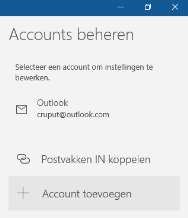 Mailen in Windows 10 De app Mail In Windows 10 zit een app waarmee u mail kunt versturen en ontvangen.