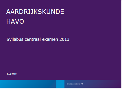 Aanpassingen in structuur CSE Inhoud: syllabus CvE 2013 (HAVO) en 2014 (VWO)