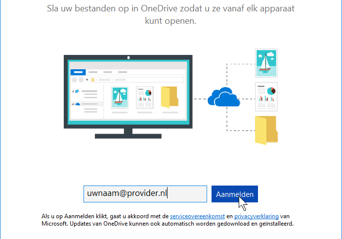 76 Werken met mappen en bestanden en back-uppen in Windows 10 3.1 OneDrive Met OneDrive kunt u bestanden online opslaan, openen en delen via een beveiligde server van Microsoft.