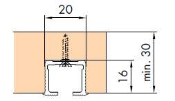 PAGINA 5/13 EKU CLIPO 35 H IS CLIPO 35 schuifdeuren inliggend Eenvoudig te plaatsen schuifdeurbeslag voor deuren van max. 35kg, max. 1000mm breed en max.