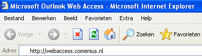 WebAccess starten Je kunt WebAccess op twee manieren starten 1.