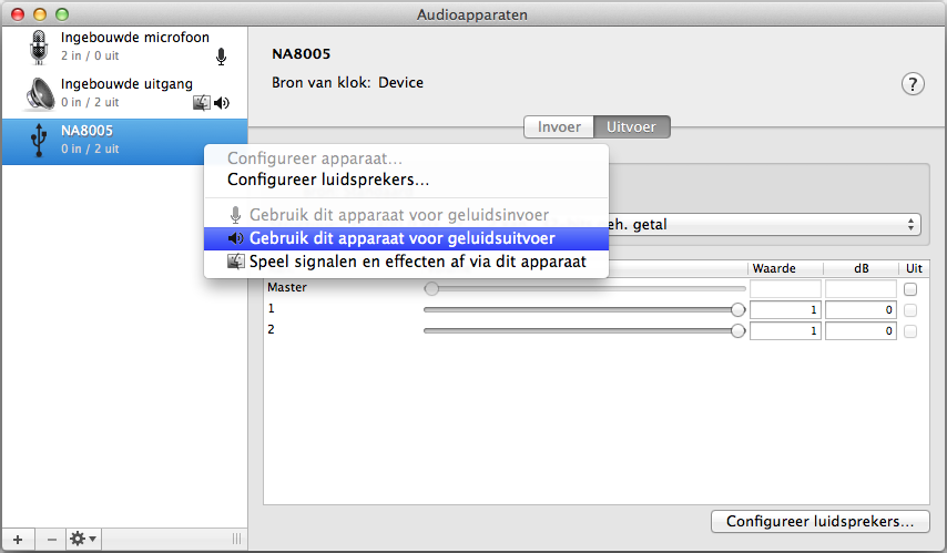 .. Inhoud Aansluitingen Weergave Instellingen Tips Appendix o Instellingen audio-apparaat (alleen Mac OS X) A Verplaats de cursor naar Ga op het computerscherm en klik dan op Hulpprogramma's.
