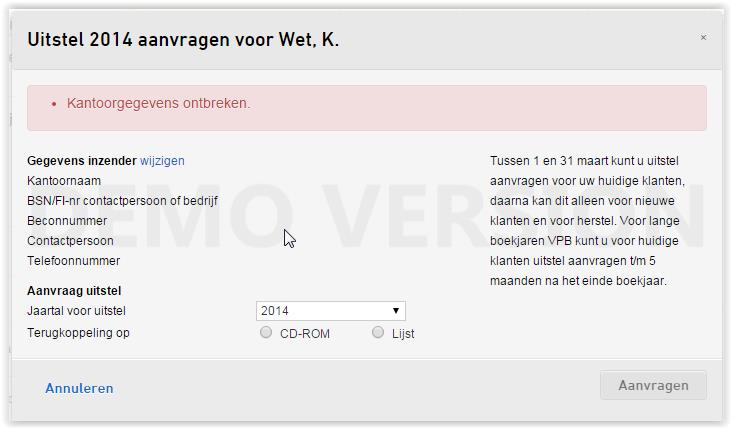 5 Nextens Kies of u de terugkoppeling wilt ontvangen op cd-rom of op een papieren lijst.