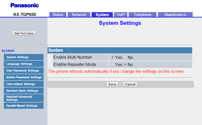Tabblad System Kies tabblad [System] voor enkele systeeminstellingen.