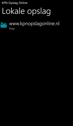 3.2 Bestandsopties Elke bestand in Opslag Online beschikt over een aantal opties. (Afbeelding 24) Afbeelding 24: Bestandsopties 3.2.1 Download De bestandsoptie Download zorgt ervoor dat het geselecteerde bestand wordt gedownload (Afbeelding 25) naar de lokale opslag van uw Windows Phone 8 apparaat.