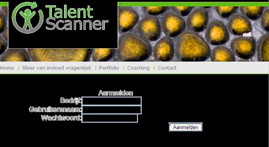 1. Testlogins aanmaken 1.1 Aanmelden bij het testsysteem als beheerder Om je aan te melden als beheerder ga je naar de website: www.talentscanner.nl.