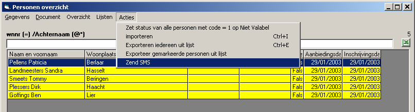 2 ALGEMEEN De sms-module in Hi-Ant biedt de mogelijkheid om naar verschillende uitzendkrachten en/of kandidaten een sms te sturen.