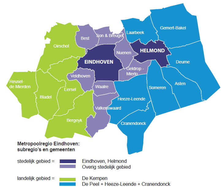 Woningmarktonderzoek Zuidoost-Brabant 2014 achtergrondrapportage 1.3. Leeswijzer In hoofdstuk 2 wordt de opbouw van de bevolking en woningvoorraad aan de hand van verschillende kenmerken beschreven.