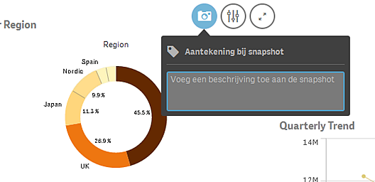 Als u een snapshot maakt, kunt u eer een opmerking aan toevoegen.