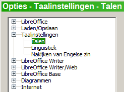 De vereiste woordenboeken installeren LibreOffice installeert automatisch diverse woordenboeken met het programma. Gebruik Extra > Taal > Meer woordenboeken online.