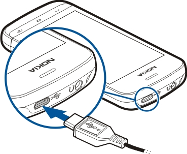 104 Connectiviteit Gegevens overdragen met een USB-kabel Selecteer Menu > Instellingen en Connectiviteit > USB.