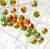 Analyse woningvoorraad op basis van de zeven indicatoren Van alle wijken in de Stadsregio hebben we de scores op de zeven indicatoren in beeld gebracht.