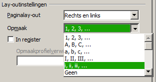 Combineren van koptekst en paginanummer Er zijn heel veel interessante variaties die u kunt toepassen, zonder verdere kennis van paginaopmaakprofielen.