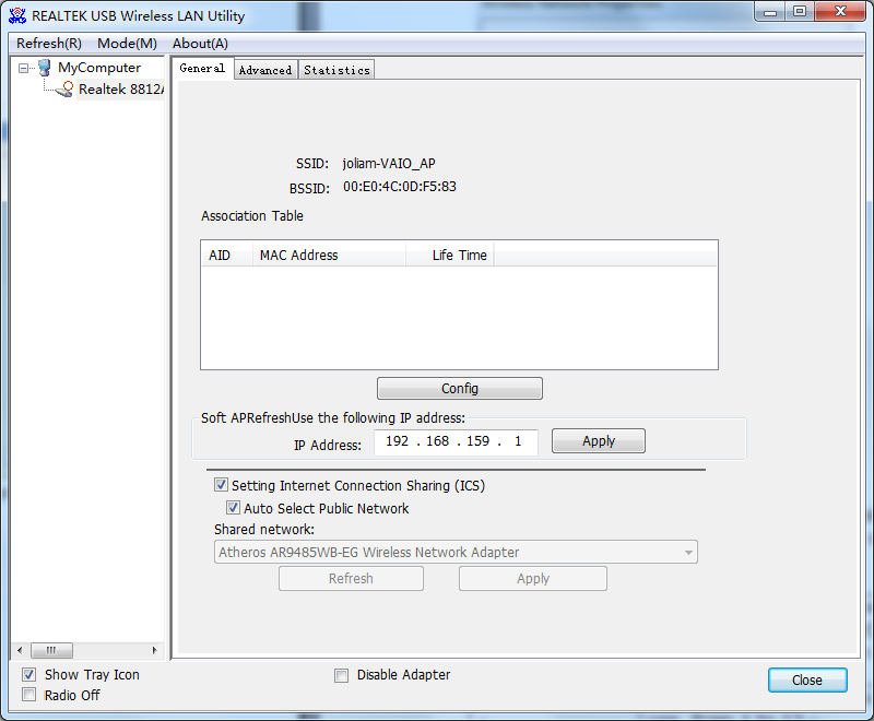 3.1.1. Configureer SSID en kanaal Om softwarematige AP te configureren, klikt