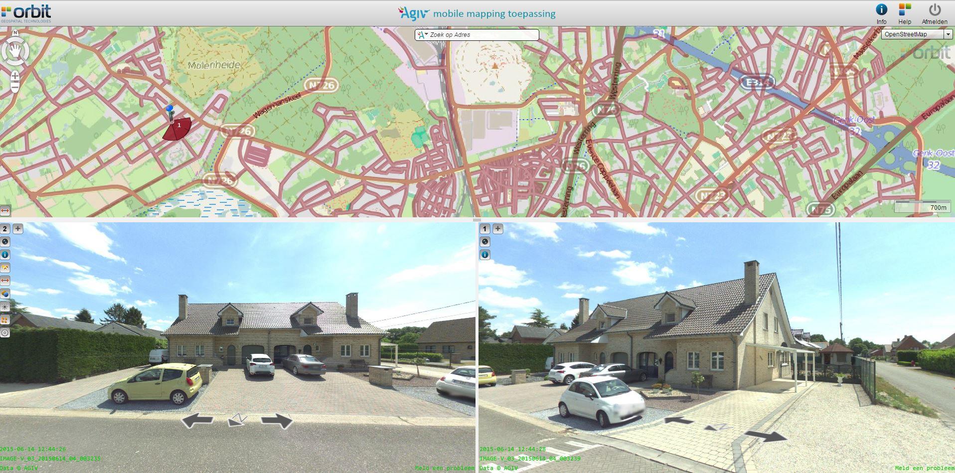Mobile Mapping Toepassing Gratis online viewer: viewer.image-v.