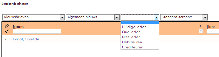 6: Hoe selecteer ik de juiste ontvangers bij een nieuwsbriefmailing? Iedereen die zich voor een bepaalde nieuwsbrief heeft aangemeld is gekoppeld in de betreffende nieuwsbrief groep.