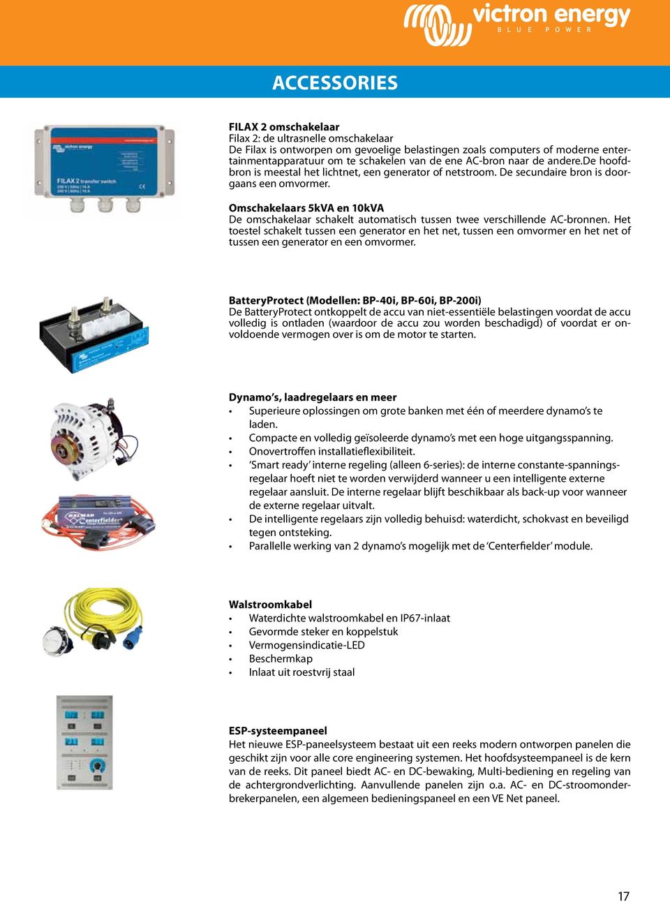 Omschakelaars 5kVA en 10kVA De omschakelaar schakelt automatisch tussen twee verschillende AC-bronnen.