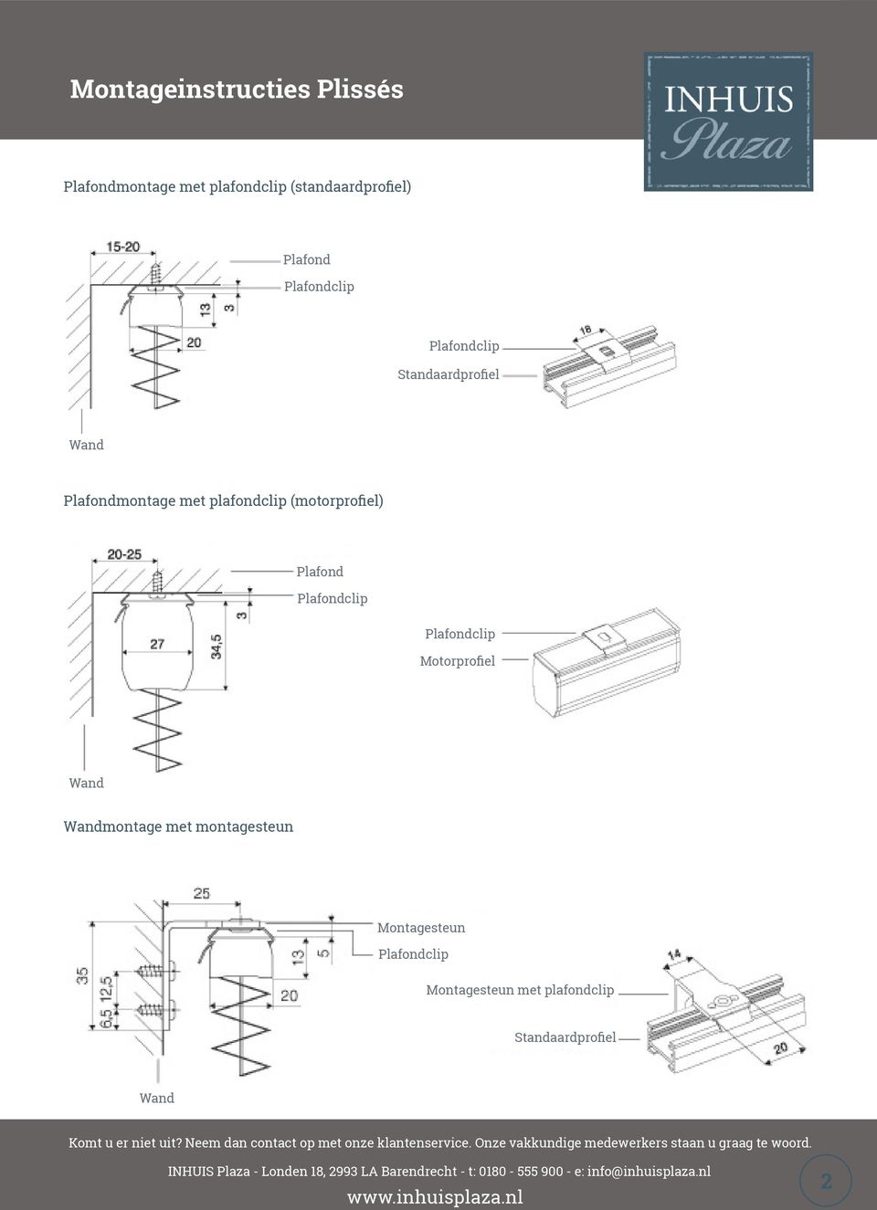 (motorprofiel) Plafond Motorprofiel Wand Wandmontage met