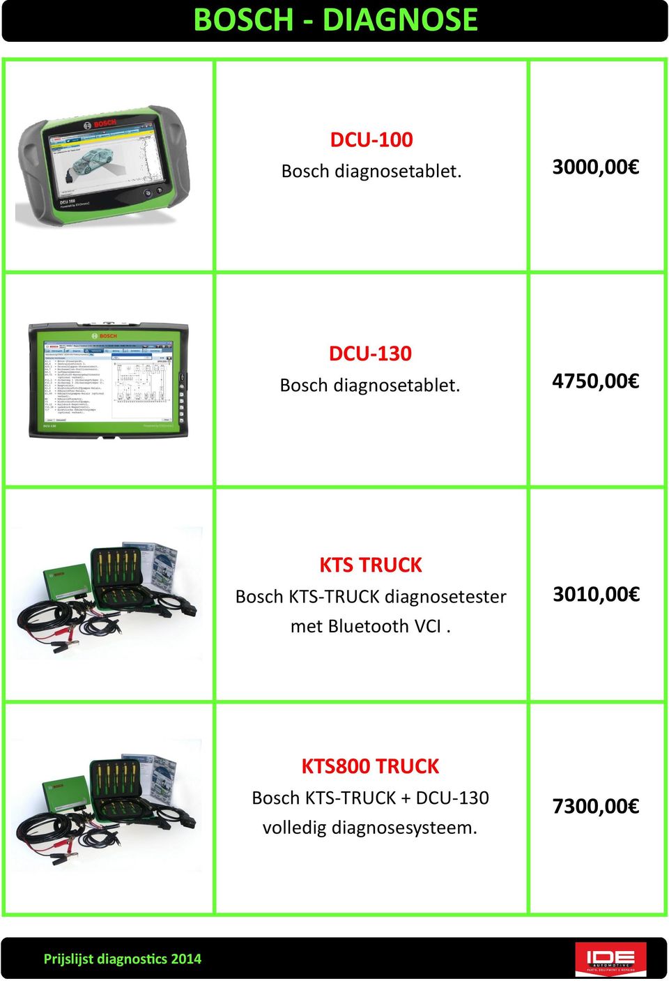 4750,00 KTS TRUCK Bosch KTS-TRUCK diagnosetester met