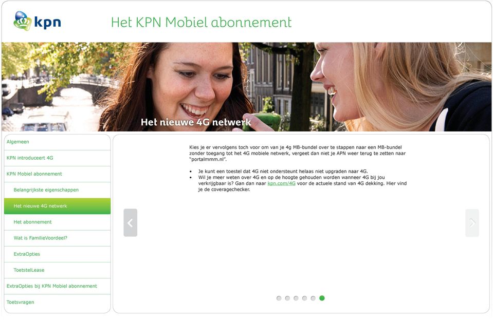 Je kunt een toestel dat 4G niet ondersteunt helaas niet upgraden naar 4G.