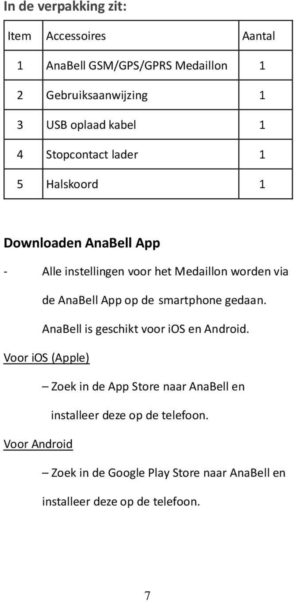 App op de smartphone gedaan. AnaBell is geschikt voor ios en Android.