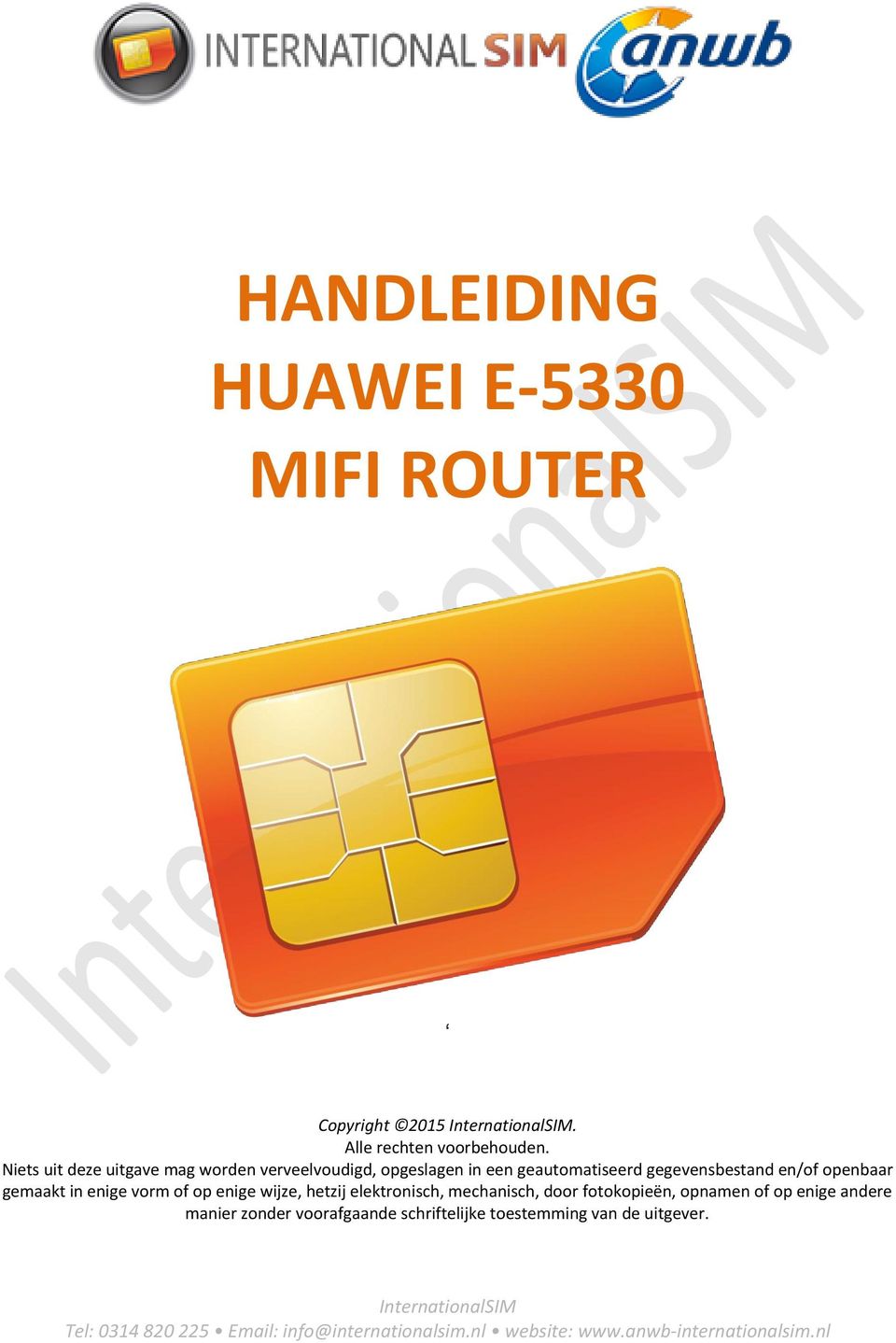 HANDLEIDING HUAWEI E-5330 MIFI ROUTER - PDF Free Download
