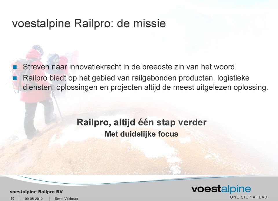 Railpro biedt op het gebied van railgebonden producten, logistieke diensten,