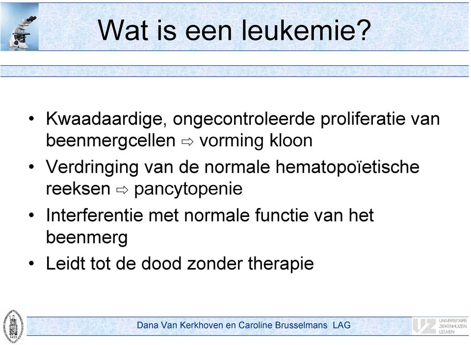 beenmergcellen vorming kloon Verdringing van de normale