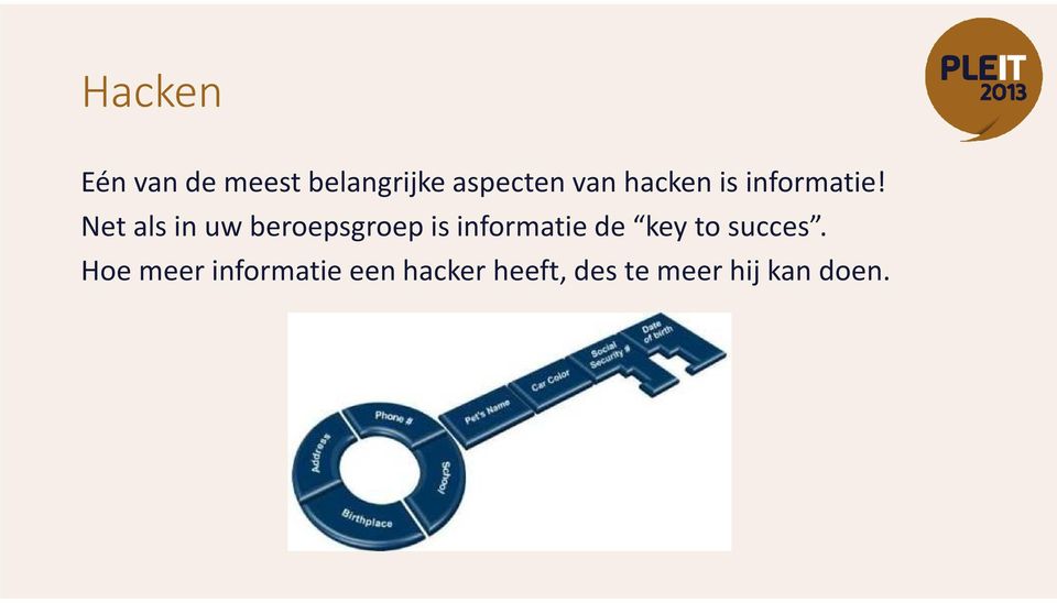 Net als in uw beroepsgroep is informatie de key