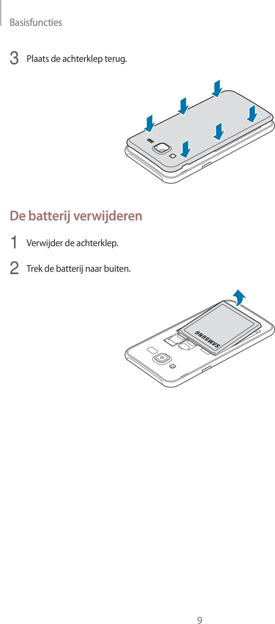 De batterij verwijderen 1