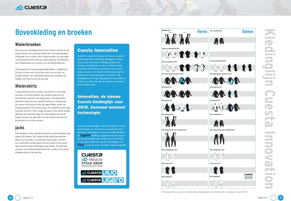 Cuesta, innovatieve fietskleding - PDF Gratis download