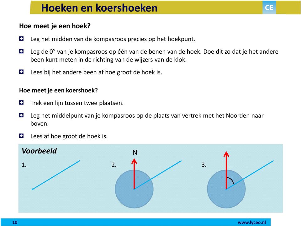 Doe dit zo dat je het andere been kunt meten in de richting van de wijzers van de klok.