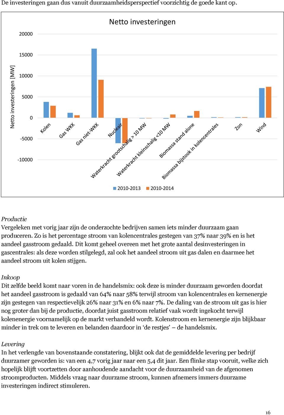 Zo is het percentage stroom van kolencentrales gestegen van 37% naar 39% en is het aandeel gasstroom gedaald.